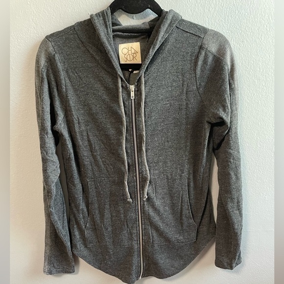 NWT Chaser vintage look full zipper lounge hoodie. Size Small - Picture 1 of 7